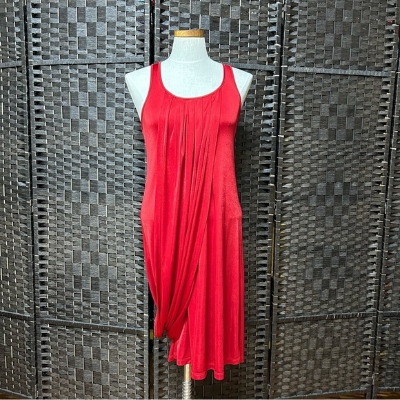 Jean Paul Gautier for Target collab red draping dress size small - Picture 2 of 9